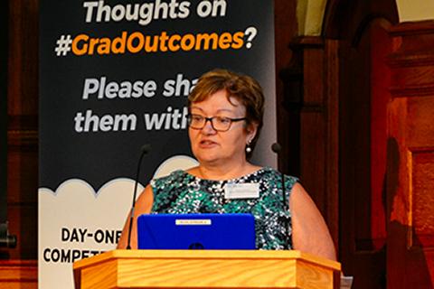 Susan Dawson, member of the Graduate Outcomes Working Group and Chair of the Education Committee