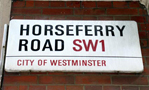 Horseferry Road street sign