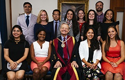 Professor Stephen May with successful Stat Exam candidates August 2017