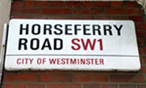Horseferry Road sign