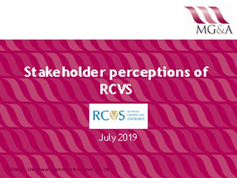 Survey on stakeholder perceptions of the RCVS - July 2019