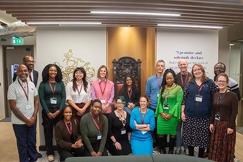 Picture of the people attending the Diversity and Inclusion Group networking event 