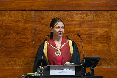 Amanda Boag speaking at Royal College Day 2019