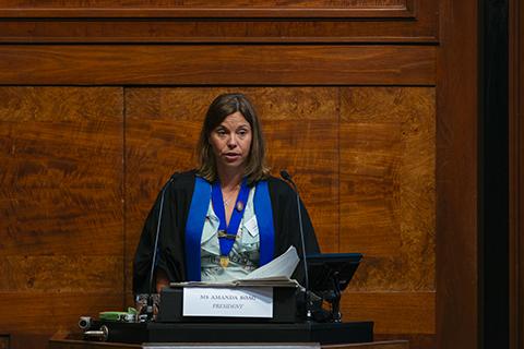 VN Council Chair Racheal Marshall speaking at Royal College Day 2019 