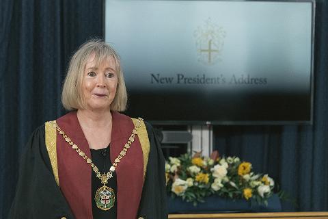 Kate Richards speaking at the RCVS AGM on 9 July 2021