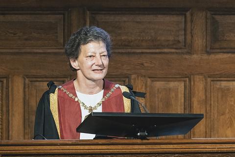 Dr Melissa Donald MRCVS, RCVS President 2022-23, gives her outgoing address at Royal College Day 2023