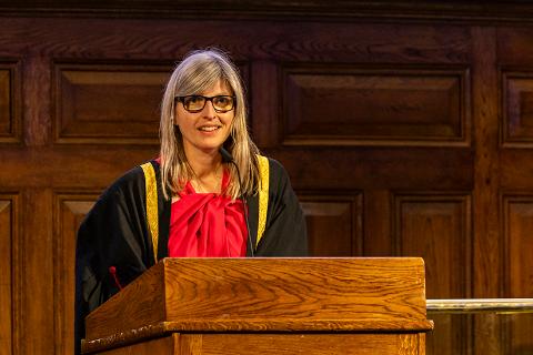 RCVS CEO Lizzie Lockett giving her speech at Royal College Day 2025 on 4 July 2025