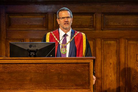 New RCVS President for 2025-26 Professor Tim Parkin gives his inaugural address at Royal College Day 2025