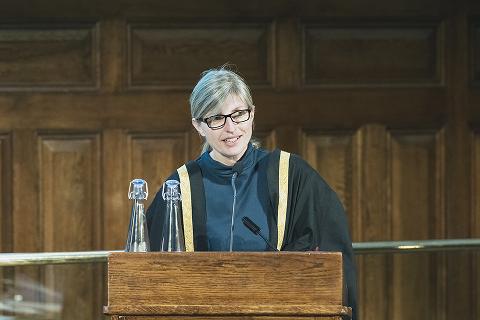 Lizzie Lockett, RCVS CEO, delivering her address at Royal College Day on Friday 7 July 2023 
