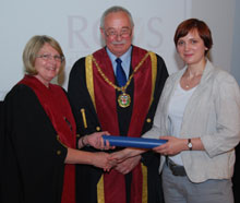Hannah Geere (right) was welcomed as the first member of the new RCVS Trust Grant Alumni Association