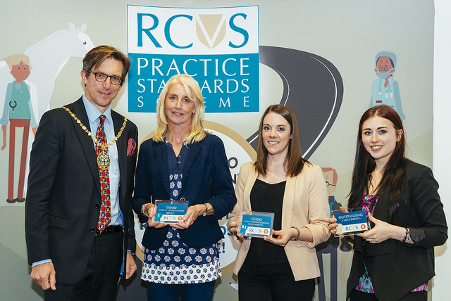 President Chris Tufnell with PSS awards recipients