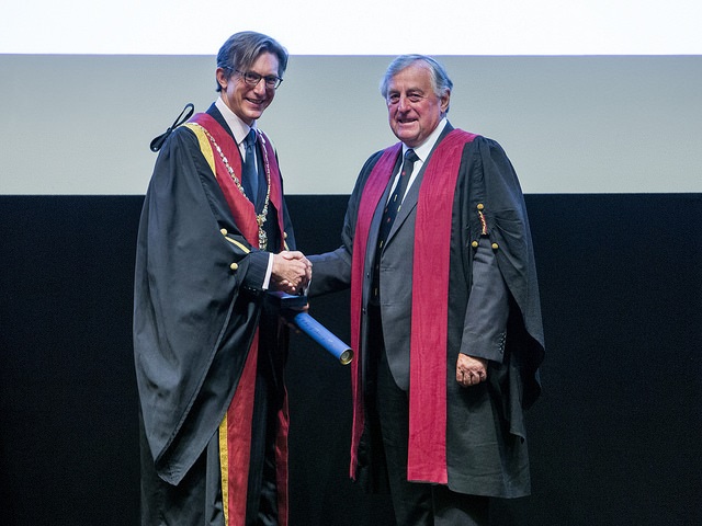 Barry Johnson receives the Queen's Medal at RCVS Day 2017