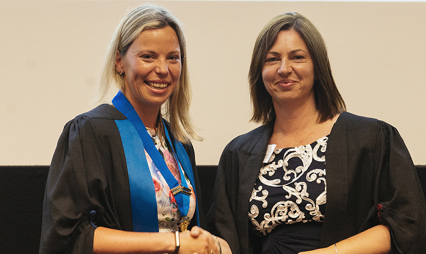 Racheal Marshall with Liz Cox at RCVS Day 2018