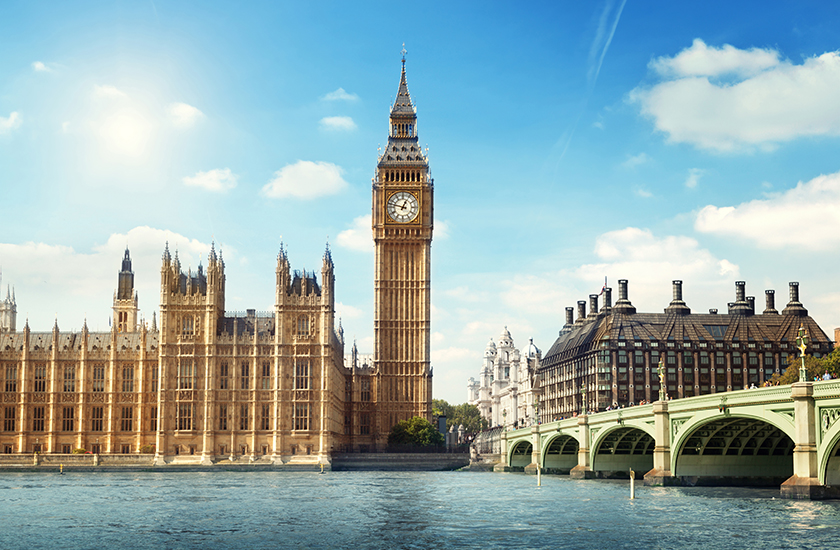 The Palace of Westminster and Westminster Bridge 