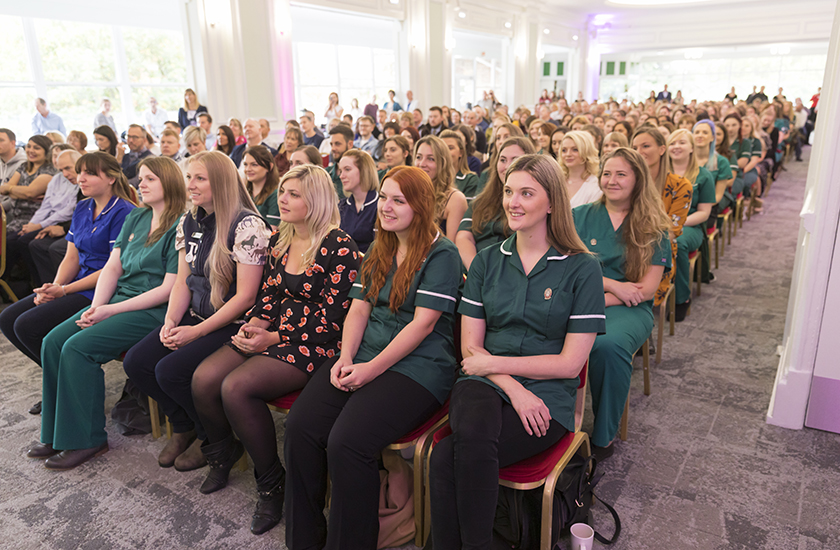 New RVNs being welcomed at the VN Day event at ZSL London Zoo in October 2019 