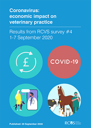 Front cover of RCVS Covid Impact Survey 4