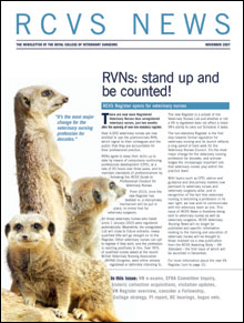 RCVS News (November 2007)