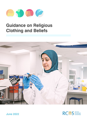 Front cover of the Religious Clothing and Beliefs Guidance document published in June 2022 