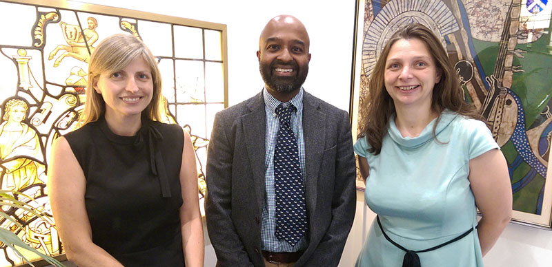 Lizzie Lockett, Navaratnam Partheeban and Amanda Boag