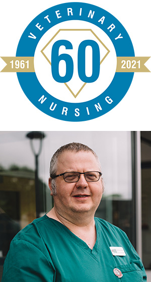 Veterinary Nursing 60: 1961 - 2021 logo and Matthew Rendle