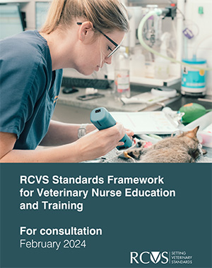 Front cover showing a veterinary nurse