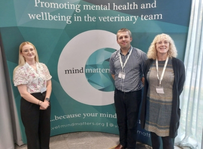 Dr Lauren Cooke, Dr Gregory Steele, and Dr Heather Imrie at the RCVS Mind Matters Initiative Syposium