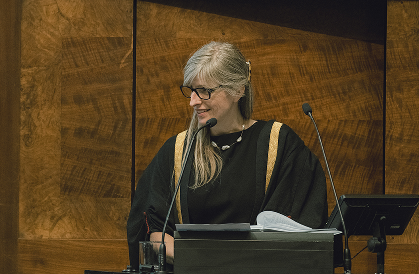 RCVS CEO Lizzie Lockett speaking at RCVS Day 2024 