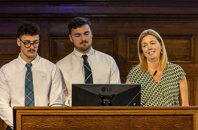 Anne Doherty with Callum and Lewis at Royal College Day 2025 