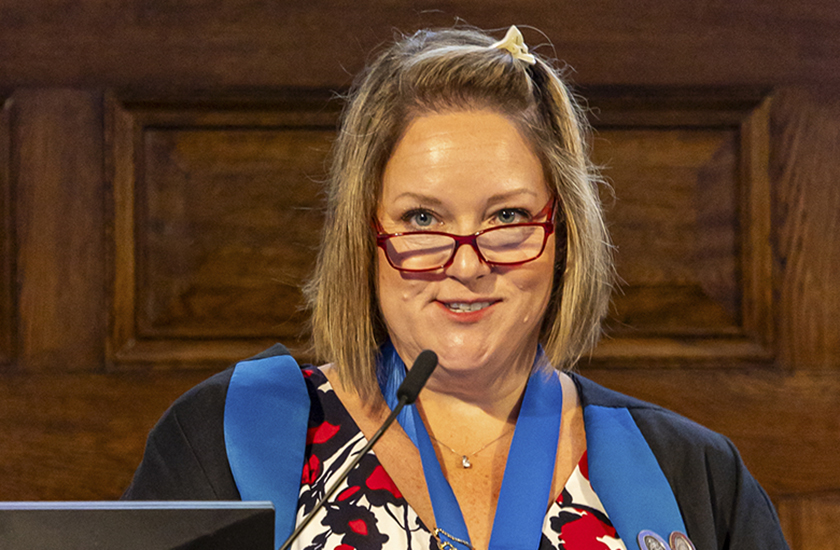 Chair of RCVS VN Council Belinda Andrews-Jones speaking at Royal College Day 2025 