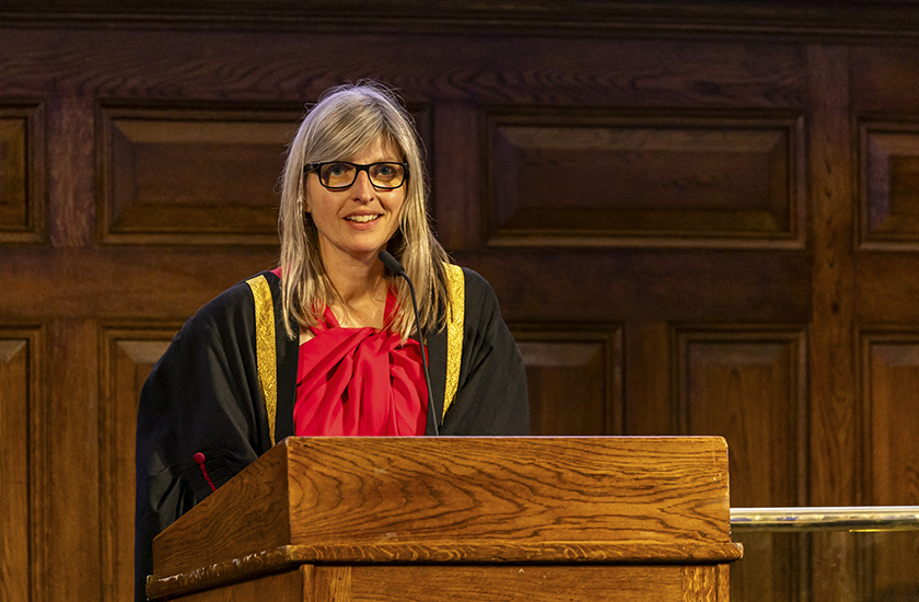 RCVS CEO Lizzie Lockett giving her speech at Royal College Day 2025 on 4 July 2025 