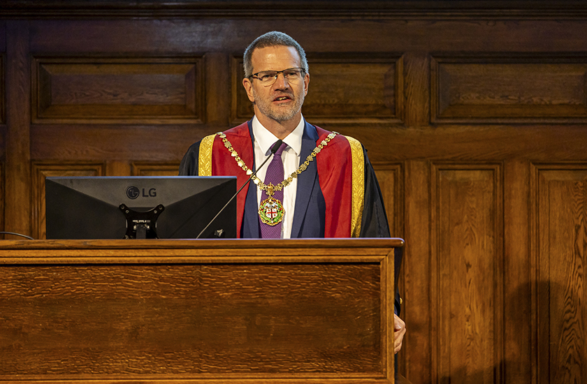 New RCVS President for 2025-26 Professor Tim Parkin gives his inaugural address at Royal College Day 2025 