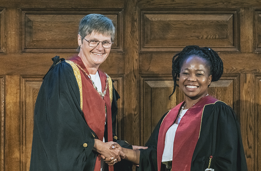 Sue Paterson and Tshidi Gardiner at Royal College Day 2023 