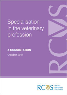 Specialisation in the veterinary profession