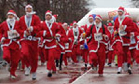 Sprinting Santas