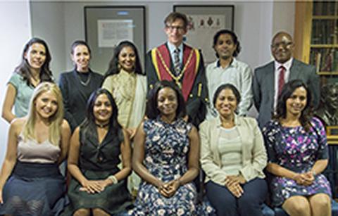 RCVS President Chris Tufnell with successful Statutory Membership Examination candidates September 2016 