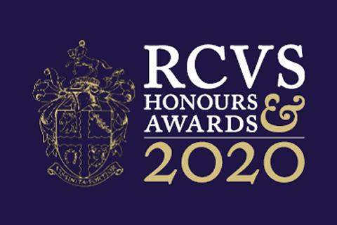 Graphic with words "RCVS Honours & Awards 2020"