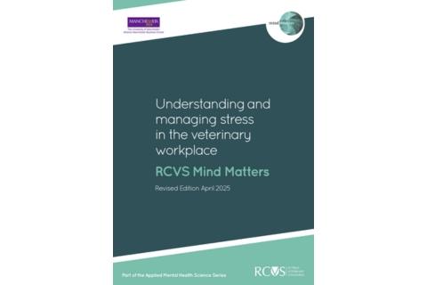 MMI Understanding and managing stress in the veterinary workplace guide front cover
