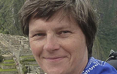 Susan Paterson hiking at Machu Picchu