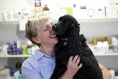 Woman with dog 