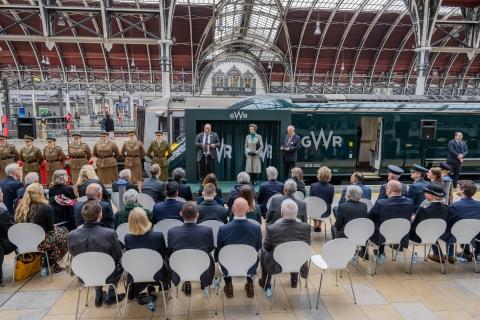 train naming ceremony with Princess Royal
