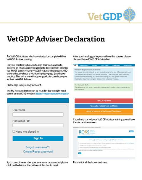 VetGDP Advisor Declaration Guide