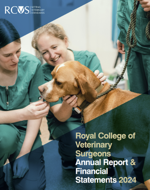 Front cover of the RCVS Annual Report and Financial Statements 2024