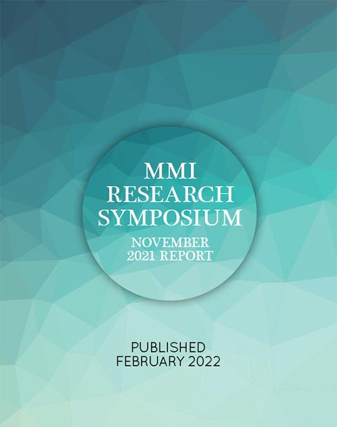 Front cover image of MMI Symposium November 2021 Report 