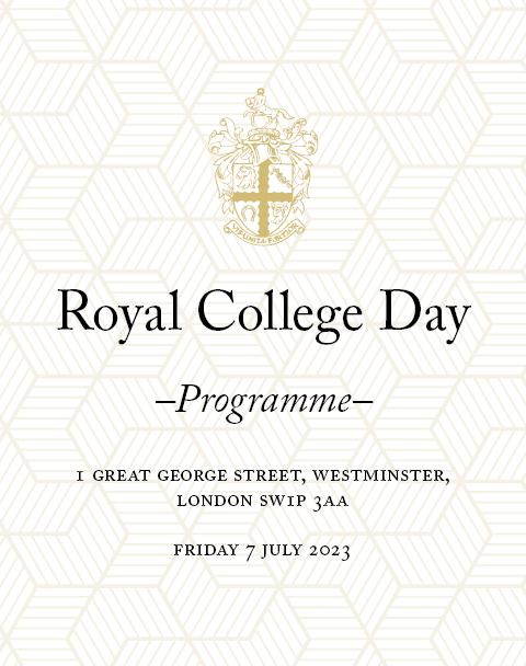 Front cover of the Programme for RCVS Day 2023 